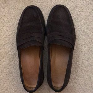 Polo Ralph Lauren Brown Suede Loafers Size 11 (fits like 11.5)